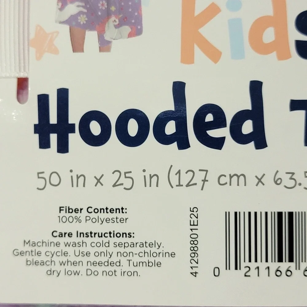 Comfort Bay for Kids Hooded Throw Blanket‎ 2 Pack Dinosaur Unicorn 50x25 NEW